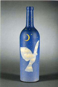 Rene Magritte : night sky with bird